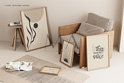 Vintage Frame Mockup Bundle Set of 9, a Household Mockup by Mockup Art Atelier (Thumbnail 14 of 18)