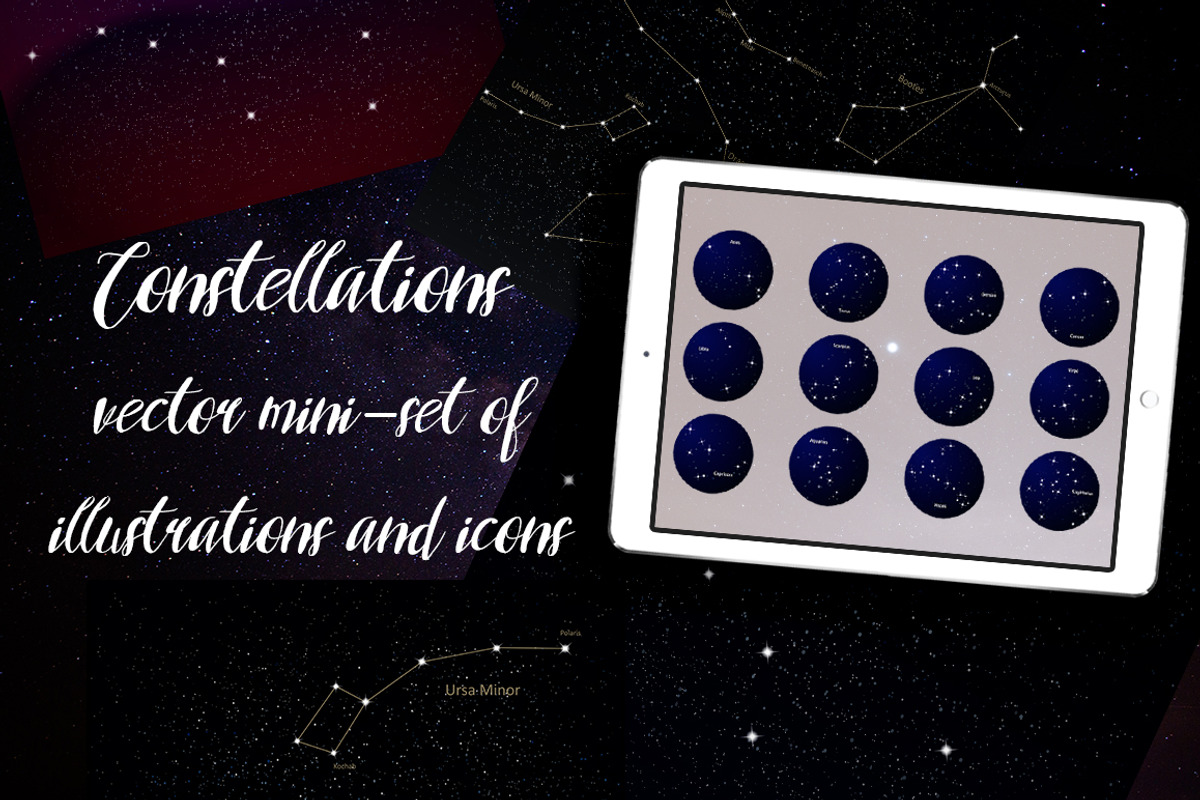 Constellations mini-set., an Illustration by Indie Khisa (Photo 1 of 8)