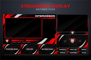 Red Overlay Stream Package, a Templates & Theme by Mhagi27