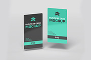 Business Card Vertical - Mockup, a Mockup by Rometheme Std (Thumbnail 4 of 5)