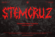 Stemcruz - Distressed Metal Font, a Blackletter Font by Japa Mantra (Thumbnail 1 of 7)