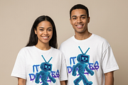 Retro TV Head Robot Walking, a Shirt Mockup by Vector Stall (Thumbnail 14 of 14)