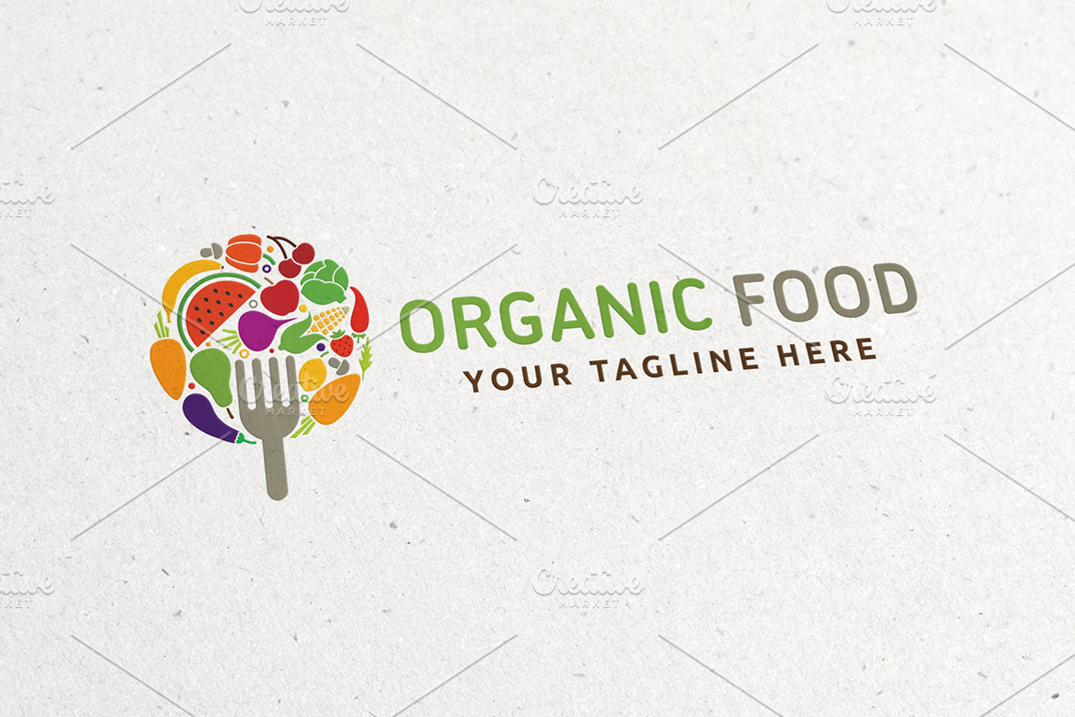 Organic Food Logo, a Branding & Logo Template by Martin-Jamez (Photo 2 of 4)