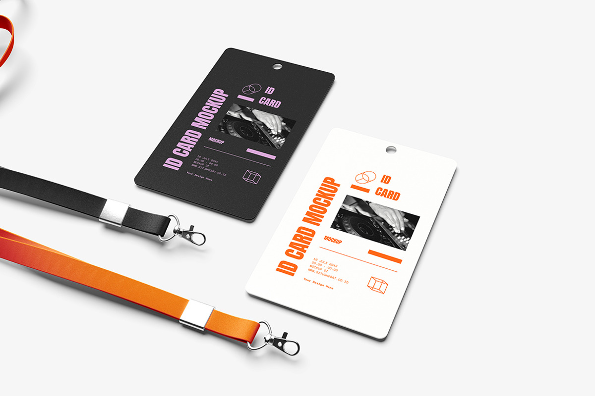 ID Card Mockup, an Advertising Mockup by Pikachudesign (Photo 4 of 5)