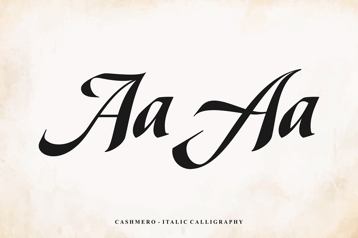 Cashmero - Italic Calligraphy, a Script Font by ErgibiStudio (Photo 6 of 9)