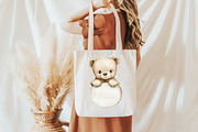 Watercolor Boho Teddy PNG, an Illustration by DreamCafeArt (Thumbnail 4 of 7)