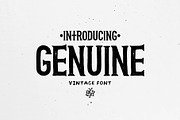 Genuine | Vintage font, a Blackletter Font by doffdog (Thumbnail 1 of 5)