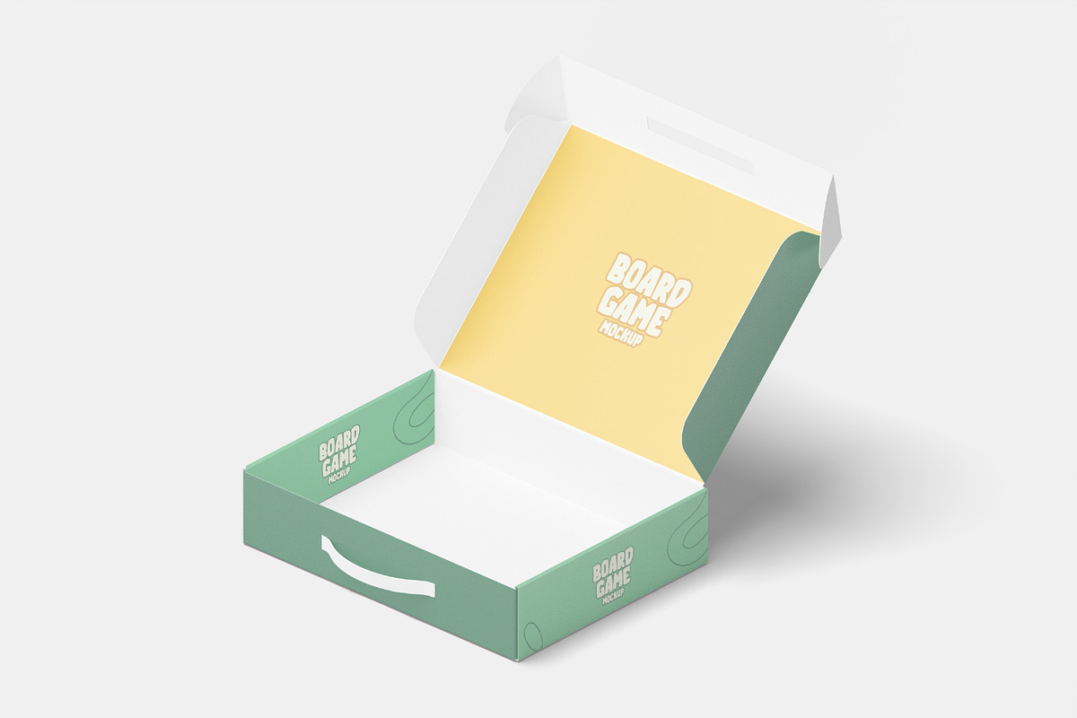 Board Game Box Mockup, a Packaging Mockup by Alolieli Studio (Photo 2 of 5)