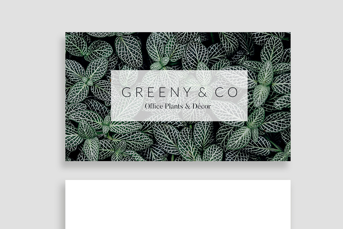 Greeny Business Card, a Business Card Template by Glowing Pieces (Photo 4 of 4)