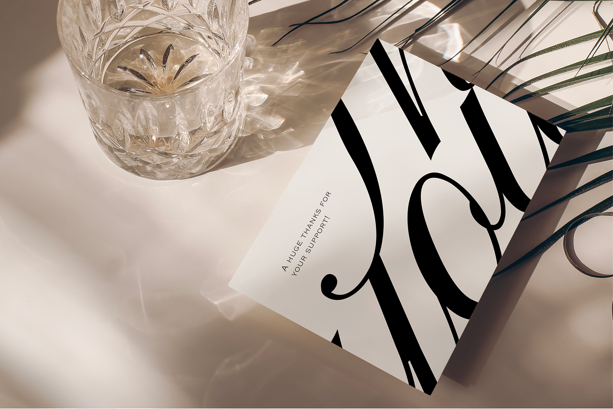Elegant Thank You Card Template, a Card Template by LePosey Studio (Photo 3 of 5)
