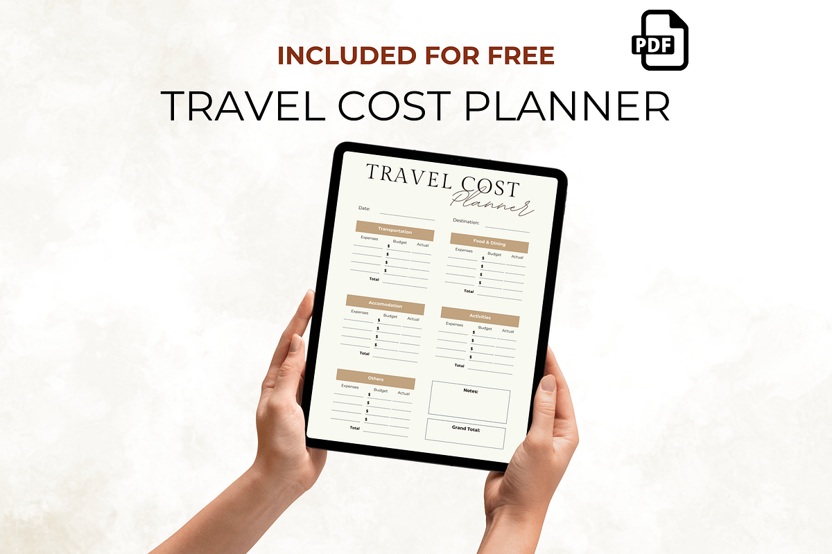 Vacation Trip Itinerary Template, a Templates & Theme by Digital By Nikoleta (Photo 4 of 9)
