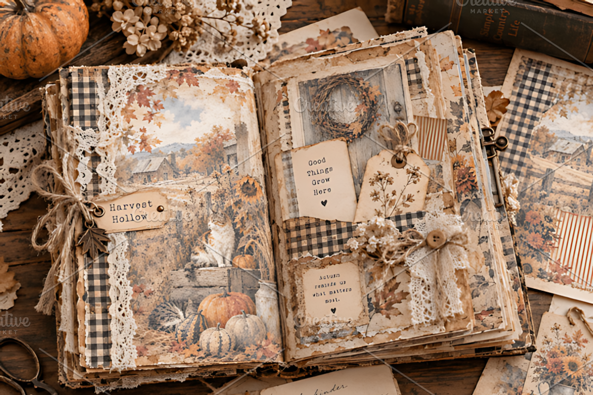 Harvest Hollow 12x12 Autumn Back, a Background Graphic by Coco Bloom (Photo 3 of 4)
