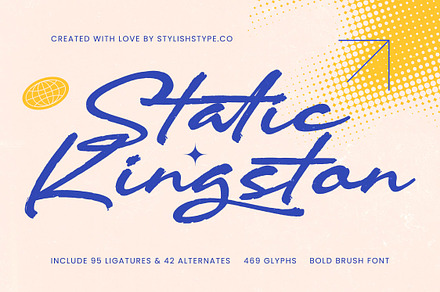 Static Kingston Bold Brush Font