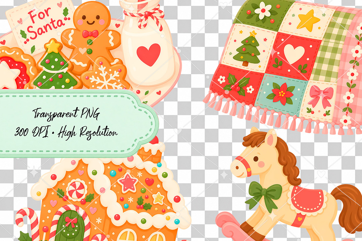 Cozy Christmas Morning Clipart, a Seasonal Illustration by TumblerArtDS (Photo 3 of 3)