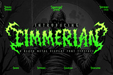 Cimmerian Blackmetal Liggature Font