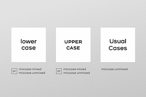 Mixcase - Mixed Case Font