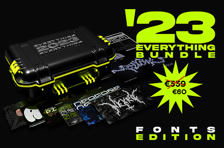 Everything Bundle '23 - Fonts Bundle, a Font by saintricchi