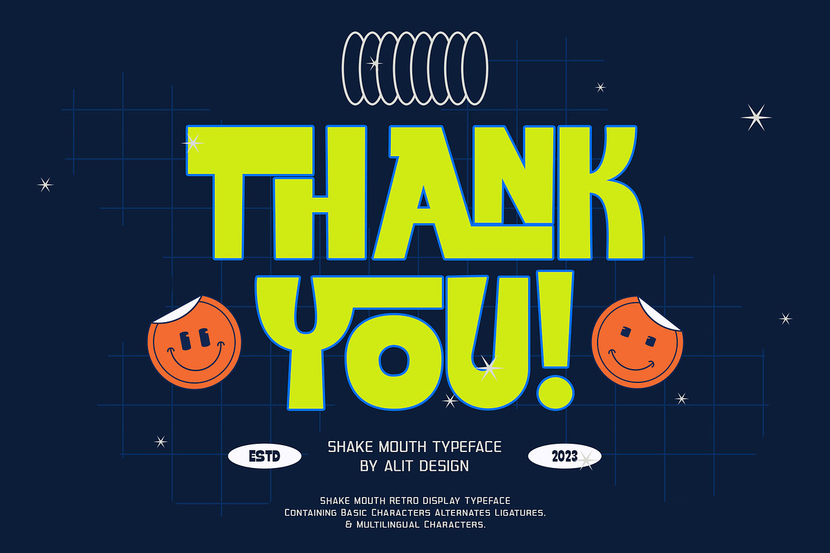 Shake Mouth Typeface, a Sans Serif Font by alit design (Photo 15 of 15)