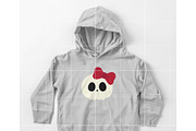 Cute Kawaii Skull with Bow SVG, an Illustration by TheHitShop (Thumbnail 6 of 10)