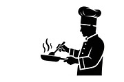 High-quality chef cooking silhouette, an Illustration by Amazin_art (Thumbnail 8 of 31)