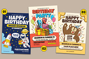 Happy Birthday Flyer (15 Assets), a Flyer Template by Graptail (Thumbnail 2 of 6)