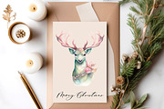 Victorian  Christmas deer , Clipart, an Animal Illustration by Hello My Print (Thumbnail 7 of 10)