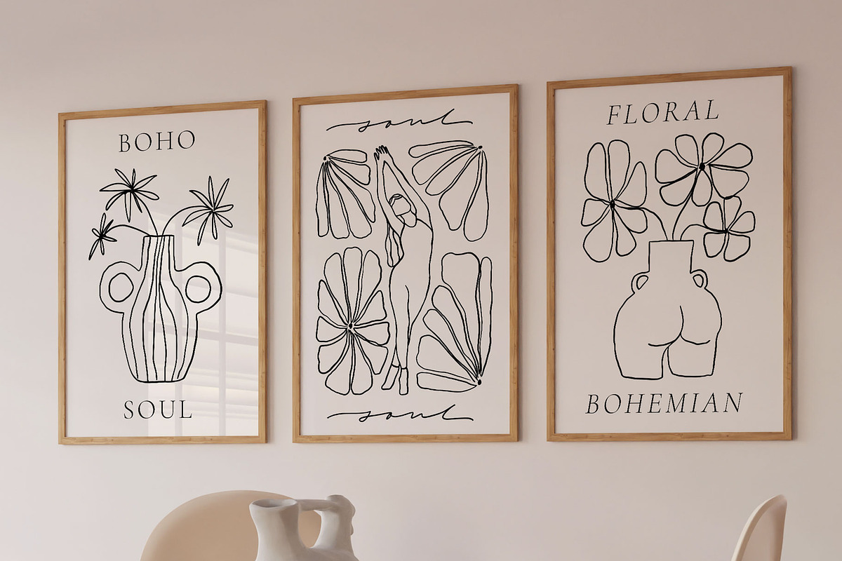 300 Line Art Gallery Set Prints, a Decorative Illustration by Ayya Studio (Photo 5 of 20)