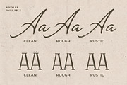 Royale Magnolia Romantic Vintage Duo, a Script Font by Tyasify (Thumbnail 7 of 15)