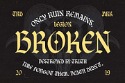 Braveson - Blackletter Style, a Blackletter Font by Arterfak Project (Thumbnail 15 of 15)