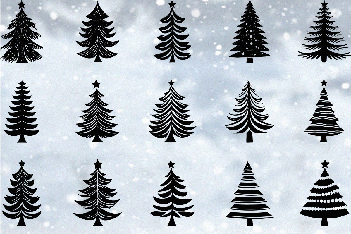 Christmas Tree Silhouette (AI File), an Object Graphic by DesignBTF (Photo 5 of 8)