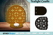 Rattan Tealight Candle Holder Laser, an Object Graphic by OTVEY DESIGN (Thumbnail 7 of 13)