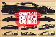 Supercar Vector Collection Bundle, an Illustration by Creativeshirt (Thumbnail 1 of 9)