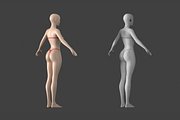 Stylized Female 01 A-Pose Base Mesh, a Characters & Person 3D Model by VK Studio (Thumbnail 5 of 27)