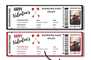 Boarding Pass for Valentine's Day, a Card Template by YasdeyDesigns (Thumbnail 2 of 9)