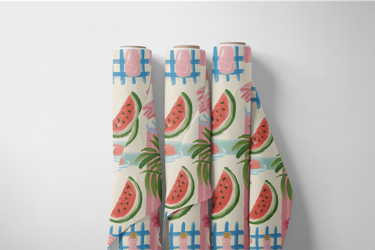 Watermelon Flamingo Seamless Pattern, a Pattern Graphic by Pati Charm ...