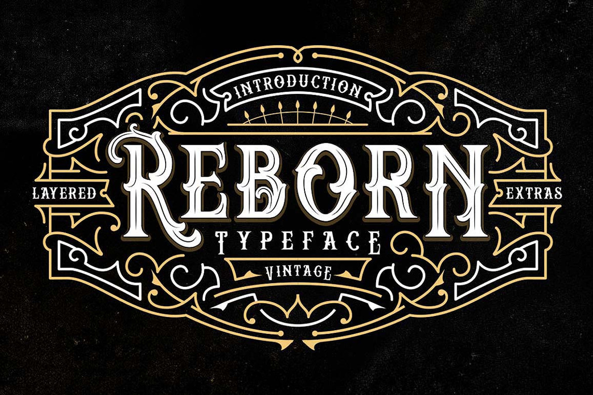 Reborn Typeface + Extras