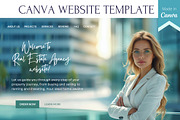 Canva Website for Real Estate Agency, a Landing Page Template by Lenka_X (Thumbnail 1 of 2)