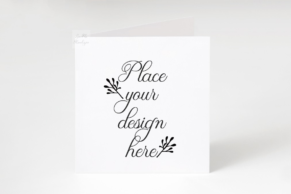 Square Greeting Card mockup psd 5x5, a Product Mockup by Leo Flo Mockups (Photo 1 of 6)