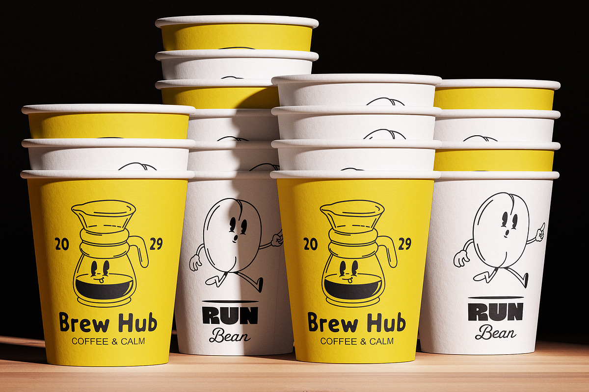 40 Hand-drawn Cute Coffee, a Food Illustration by Jiwstudio (Photo 10 of 12)