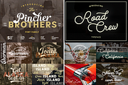 Huge Vintage Font Bundle, a Script Font by Larin Type Co. (Thumbnail 8 of 16)