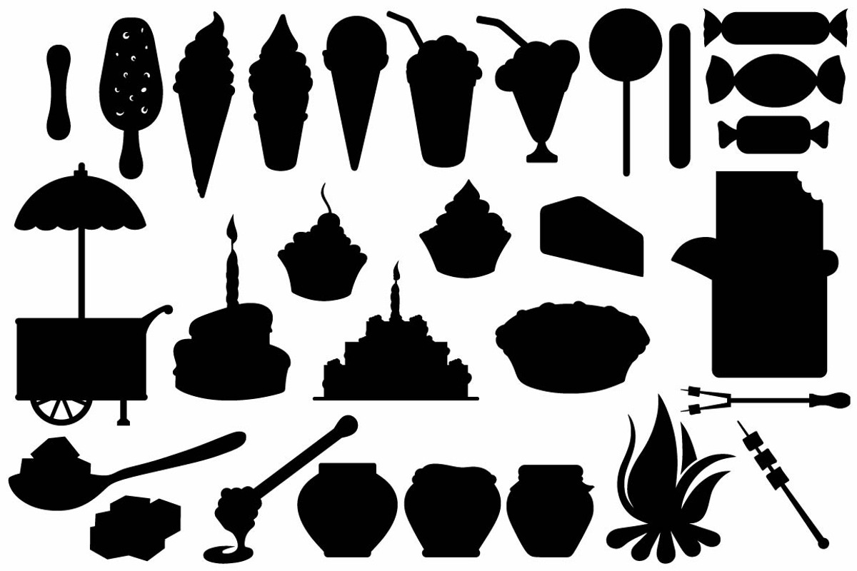 Set of various sweets, an Icon by LineworkStock (Photo 2 of 3)