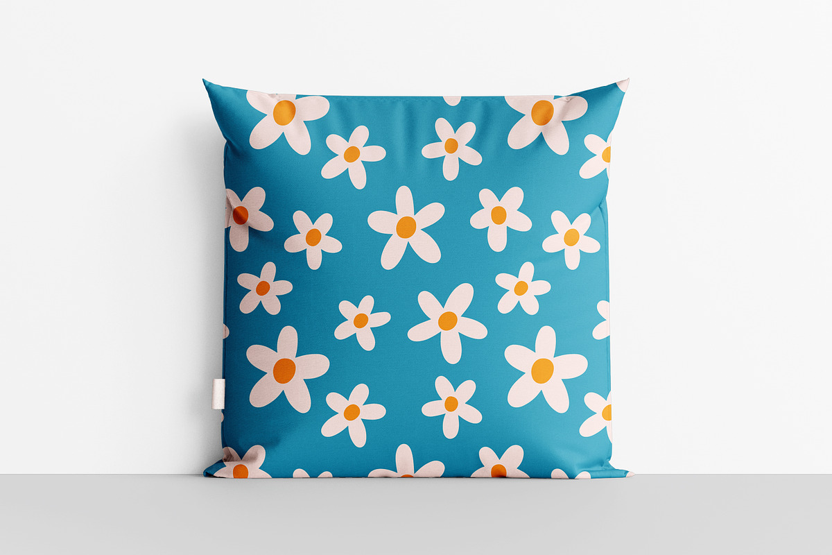 Groovy daisy seamless patterns set, a Pattern Graphic by Good Studio (Photo 11 of 12)