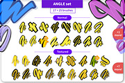 Outline ANGLE Brush Set, a Brush Add-On by Magnatype (Thumbnail 2 of 5)