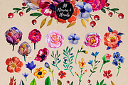 Watercolor Flowers, a Decorative Illustration by BLAZTIGRA (Thumbnail 2 of 4)