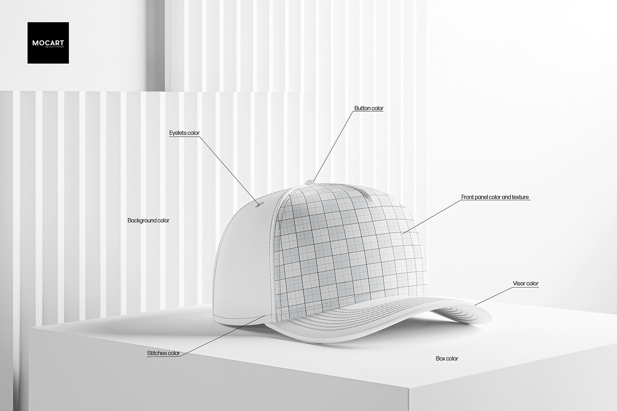 Cap Mockup Set v.6, an Apparel Mockup by Mocart (Photo 8 of 9)