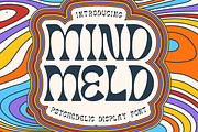 Mind Meld - Psychedelic Display Font, a Font by PutraCetol Studio (Thumbnail 1 of 12)
