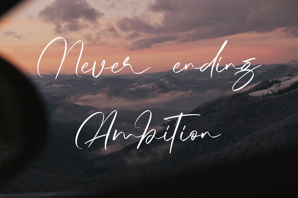 Positively, a Script Font by HATFSTUDIO (Photo 2 of 8)