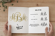Interlocking Monogram Font, a Script Font by pixelcolours (Thumbnail 6 of 7)