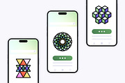 50 Sacred Geometry Icons, an Outline Icon by Side Project (Thumbnail 7 of 9)