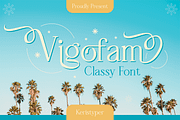 Vigofam, a Serif Font by kerismaker (Thumbnail 1 of 12)